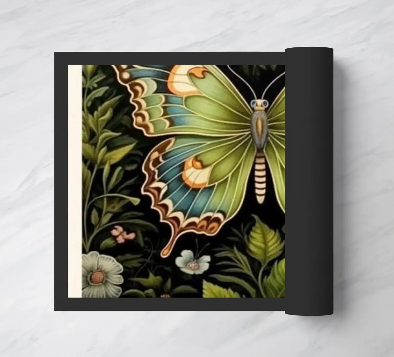bella farfalla verde william morris zerbino da komo store