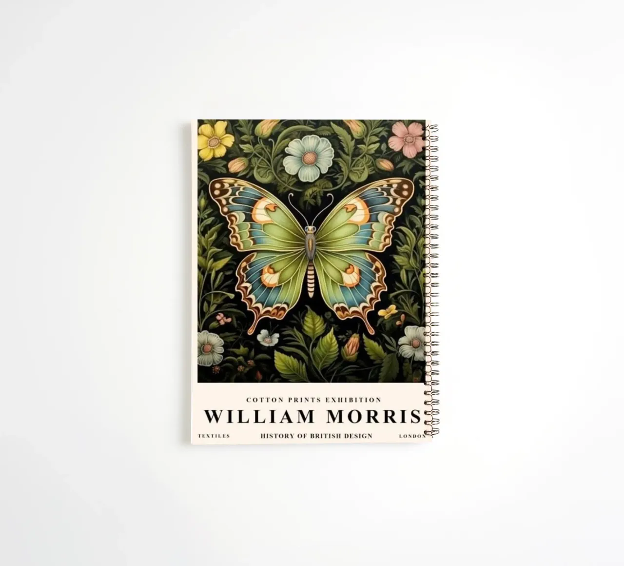 schöner grüner schmetterling william morris Ringbuch von komo store
