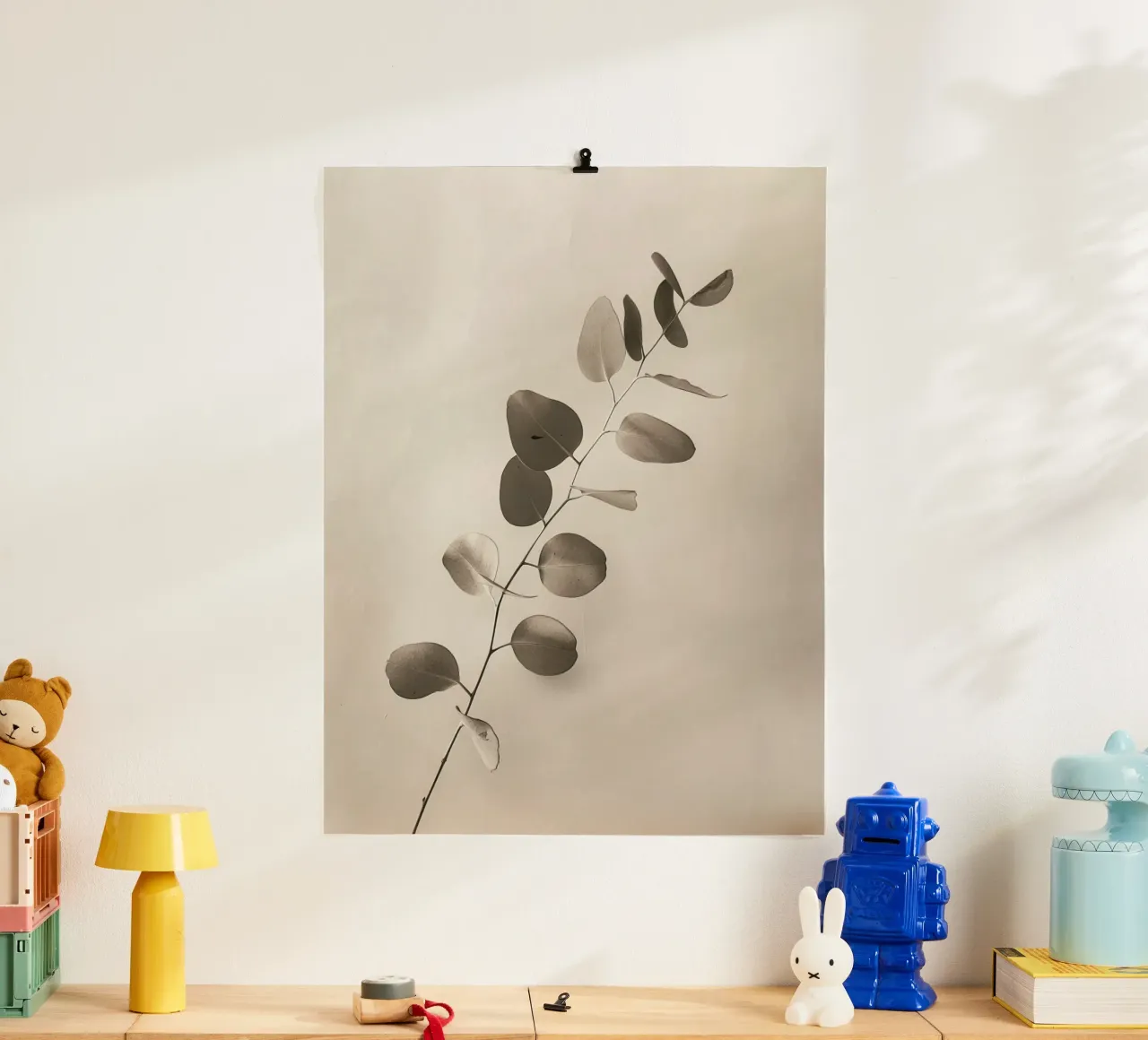 Eucalyptus Elegance – Minimal Botanical Art Print carta hahnemühle da lieblu