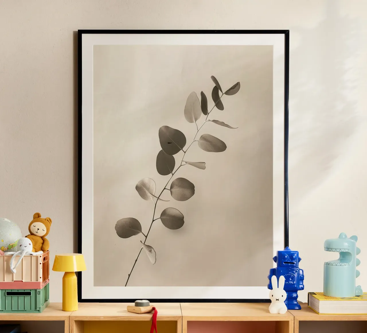 Eucalyptus Elegance – Minimal Botanical Art Print carta hahnemühle da lieblu