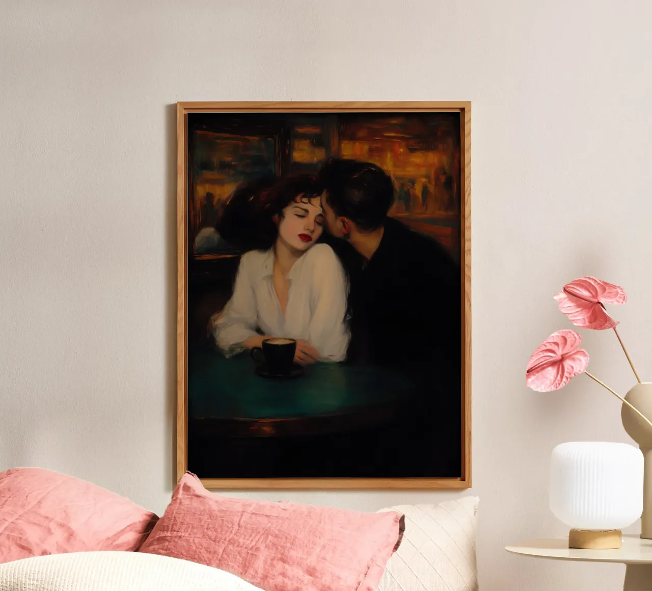 Amore al primo caffè | Quadro classico alluminio dibond da Autofocus