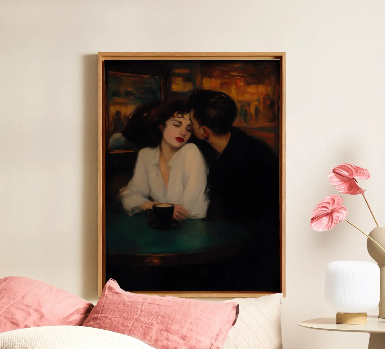 Amore al primo caffè | Quadro classico tela da Autofocus