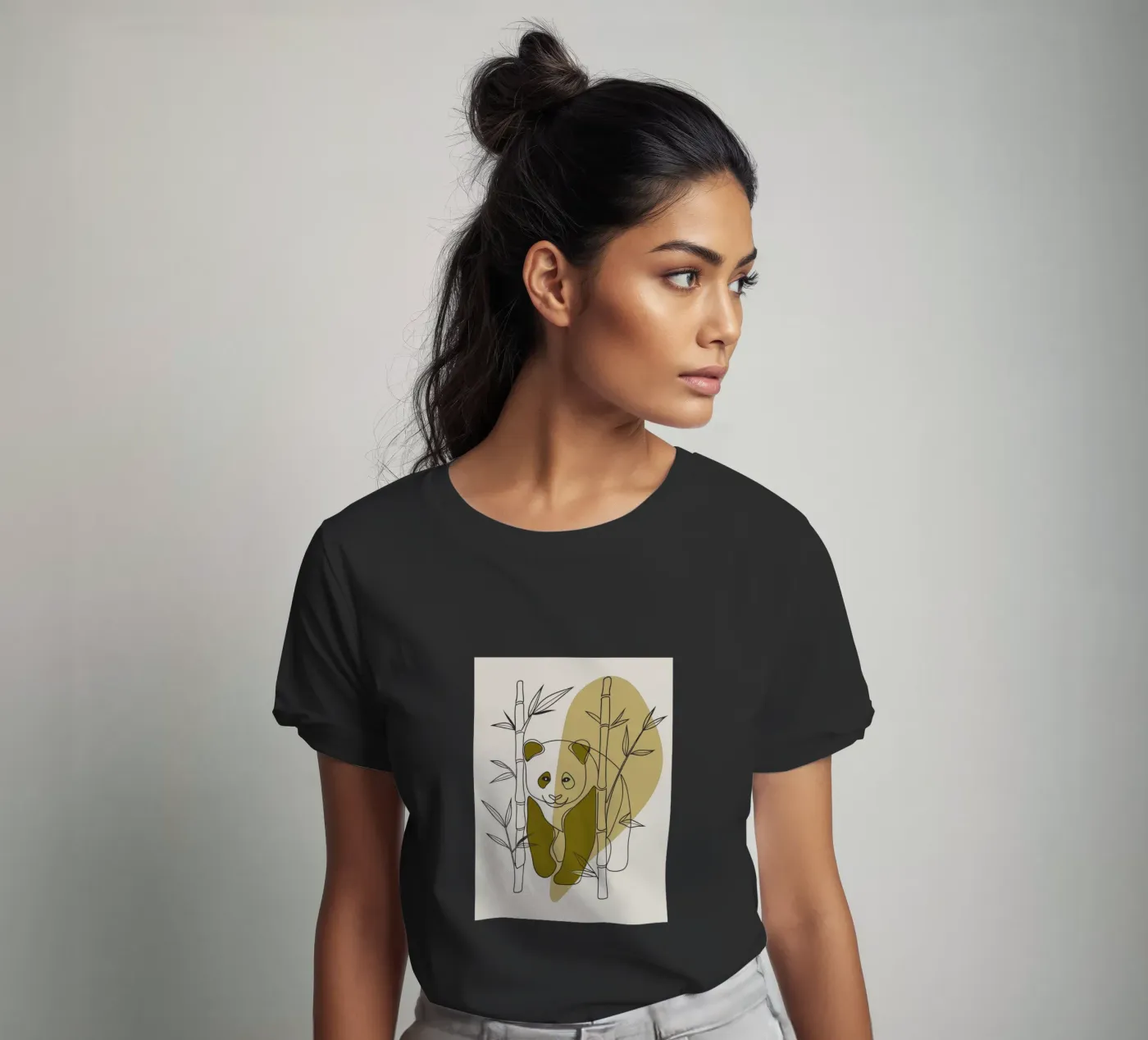 Panda e bambù t-shirt da RELAXING TOUCH