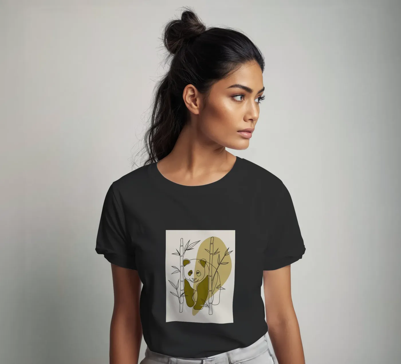 Panda e bambù t-shirt da RELAXING TOUCH