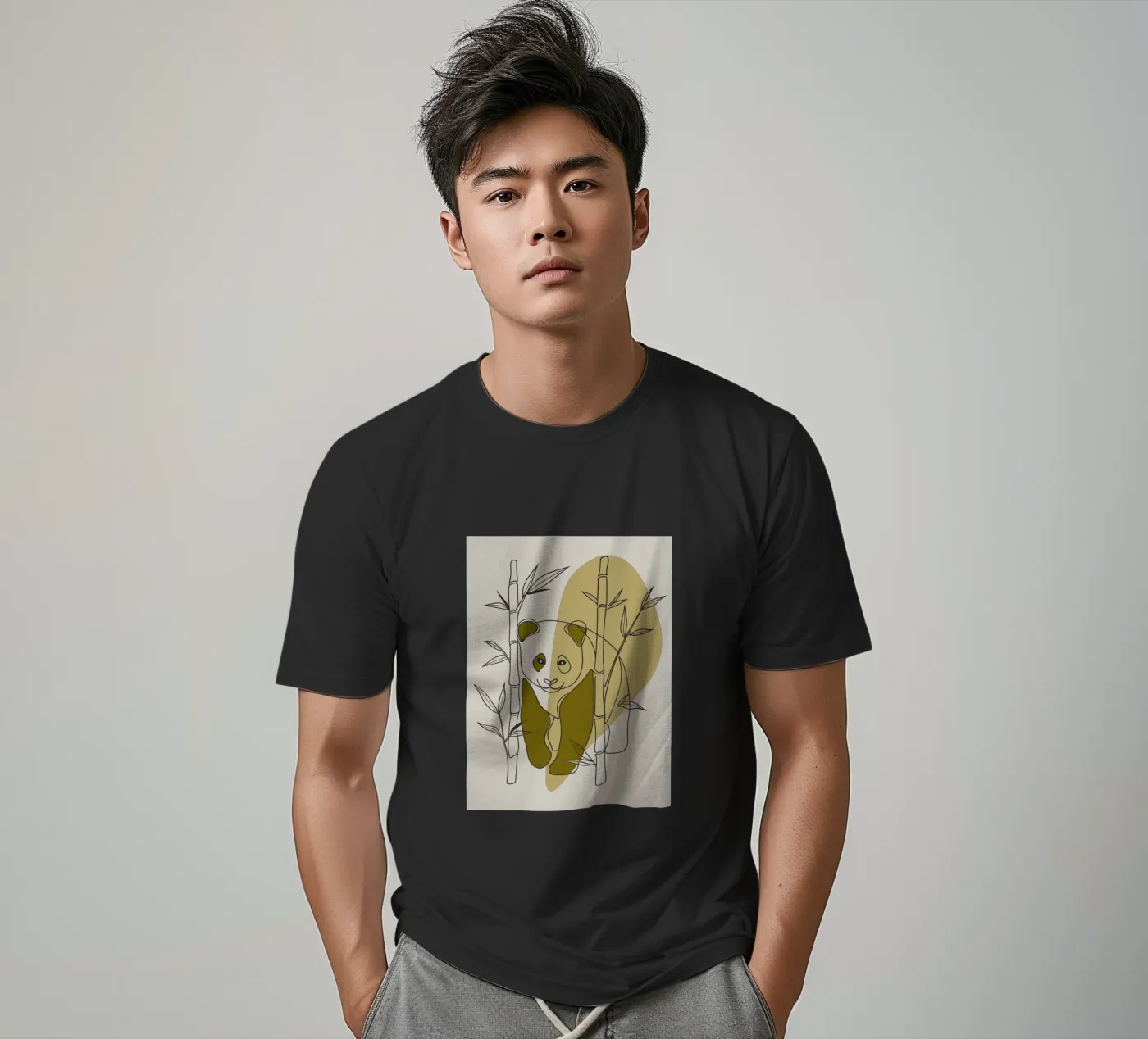 Panda e bambù t-shirt da RELAXING TOUCH