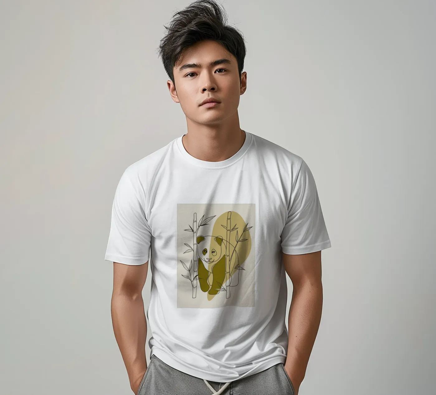 Panda e bambù t-shirt da RELAXING TOUCH