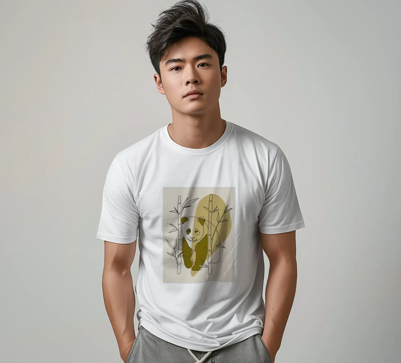 Panda e bambù t-shirt da RELAXING TOUCH