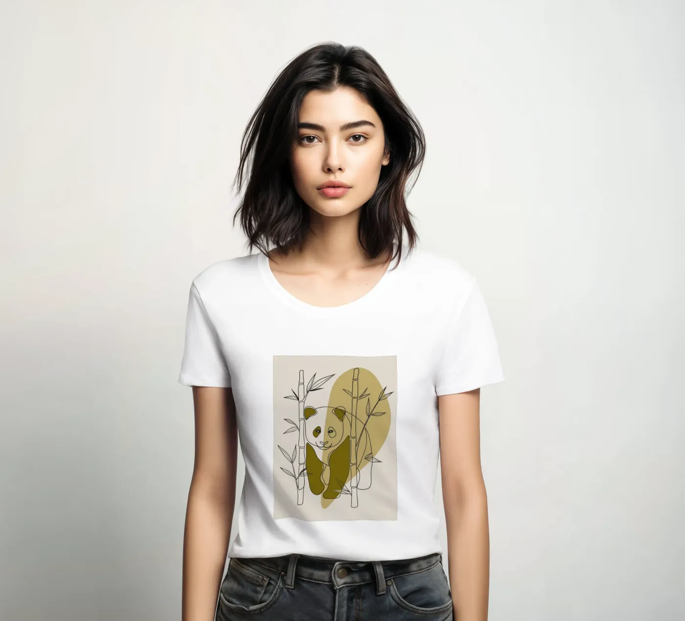 Panda e bambù t-shirt da donna da RELAXING TOUCH