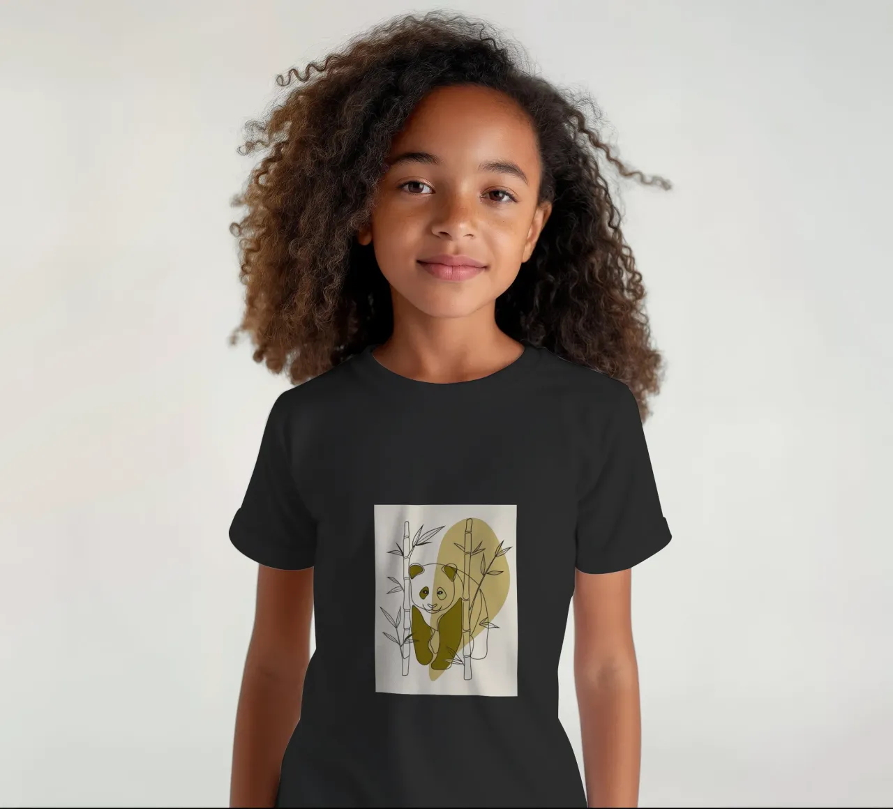 Panda e bambù t-shirt bambini da RELAXING TOUCH