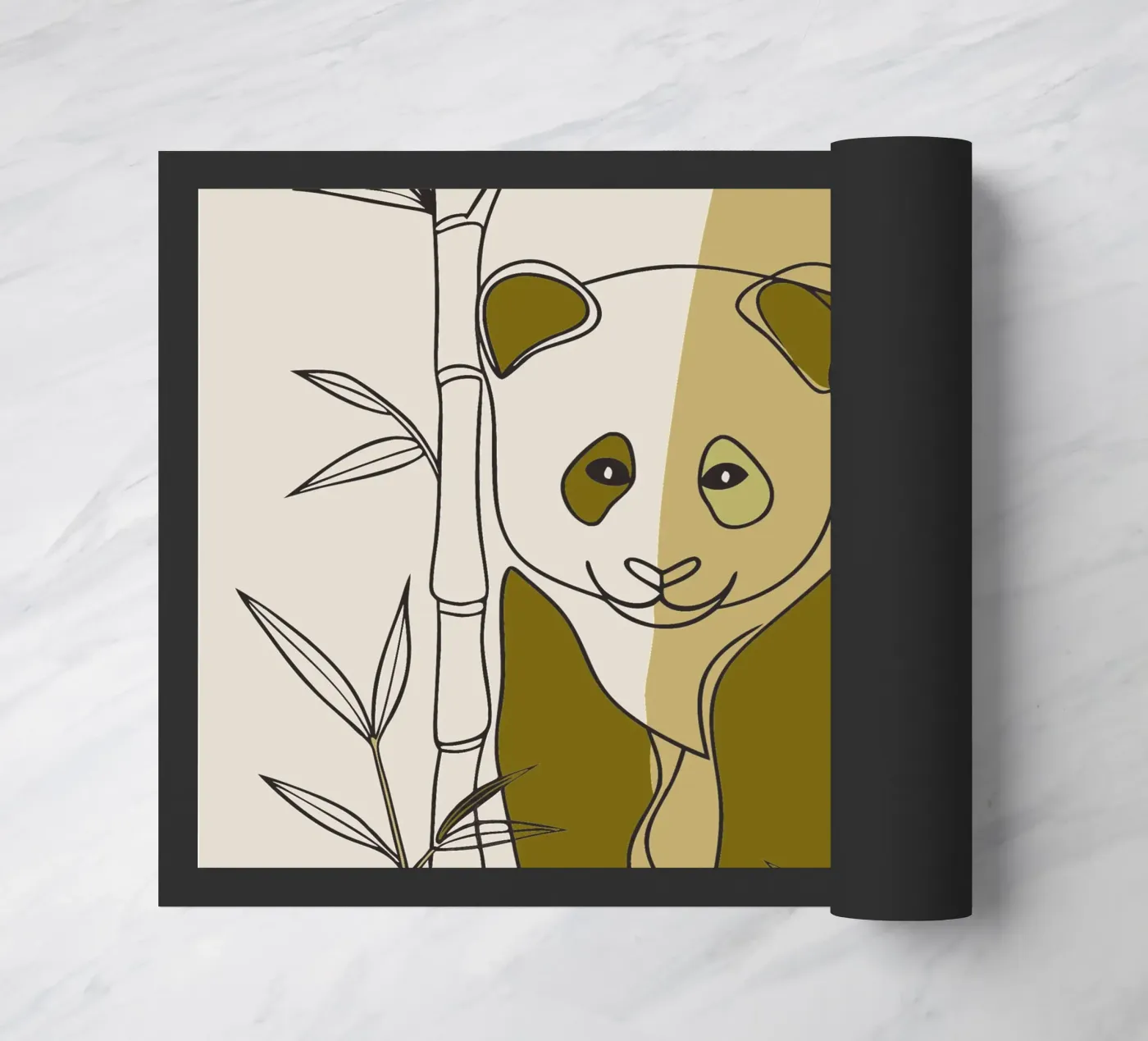 Panda e bambù zerbino da RELAXING TOUCH