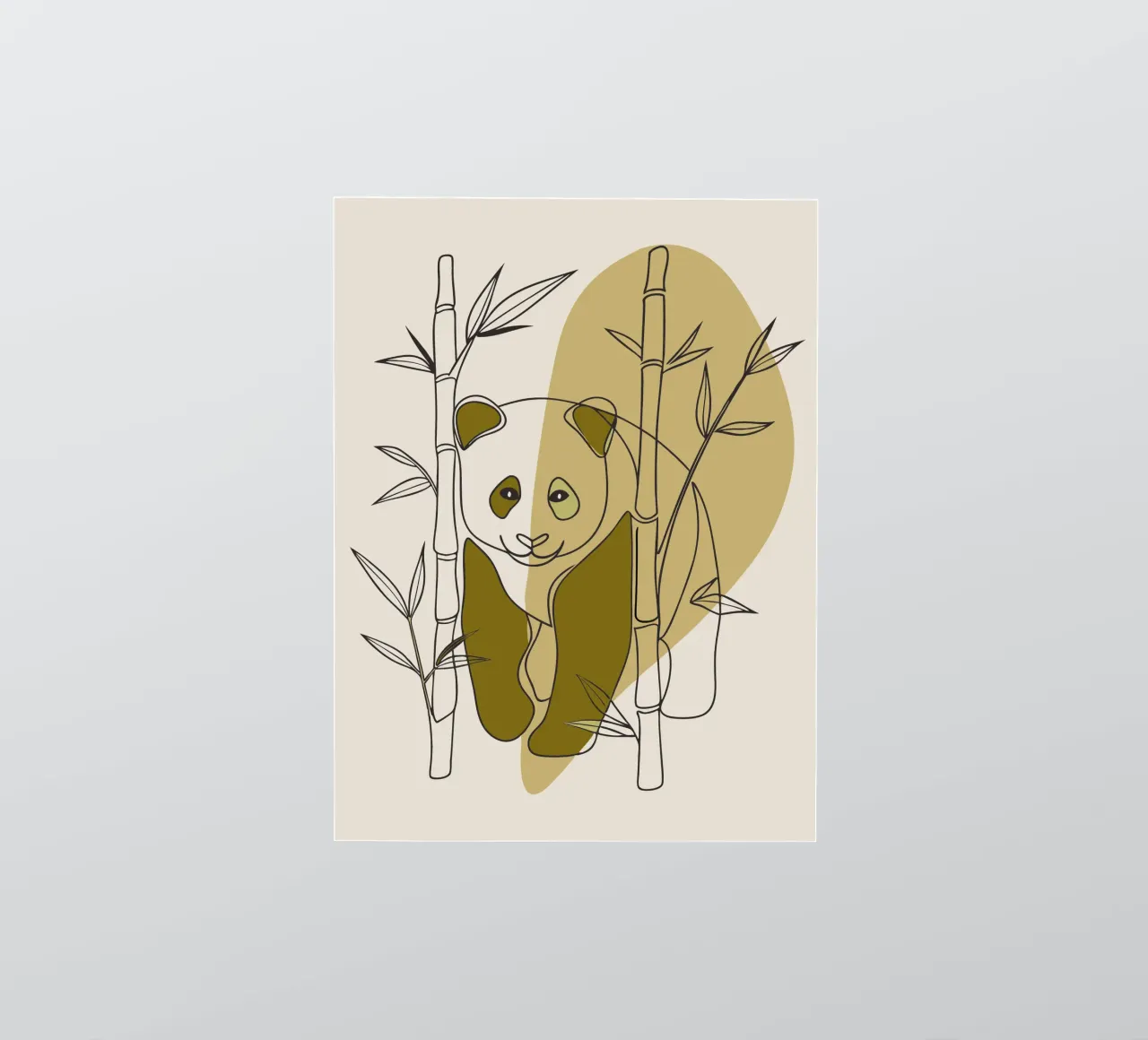 Panda e bambù adesivo da RELAXING TOUCH