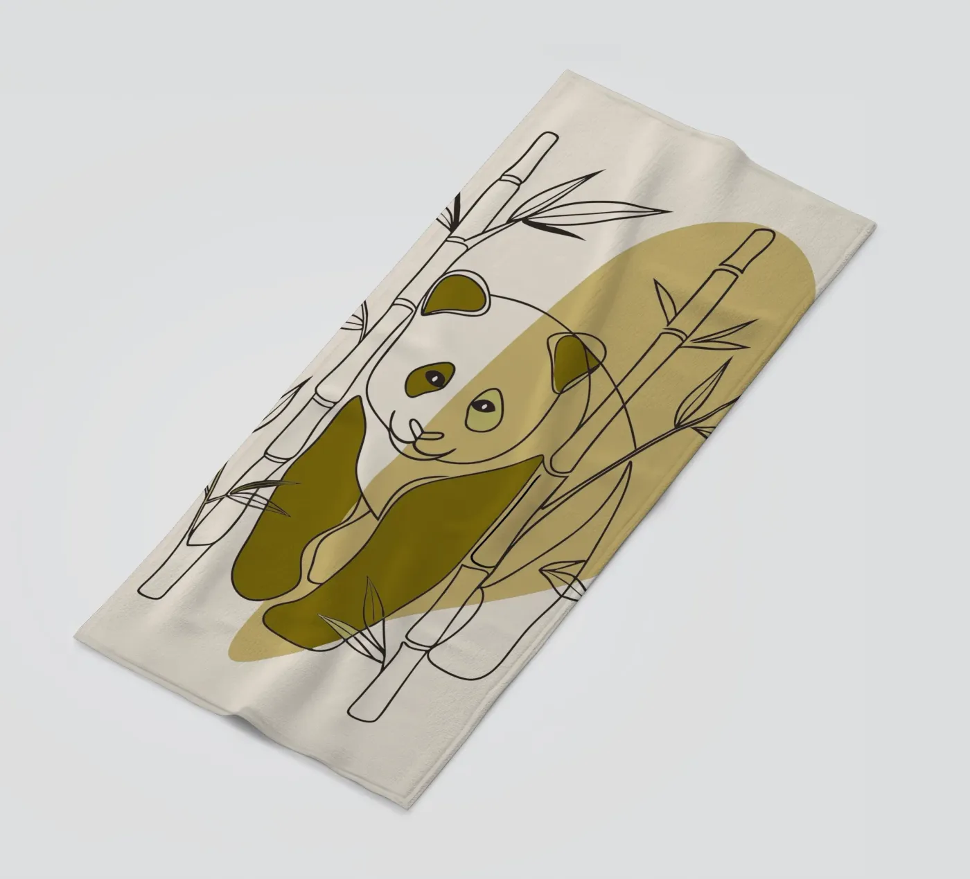 Panda e bambù telo mare da RELAXING TOUCH