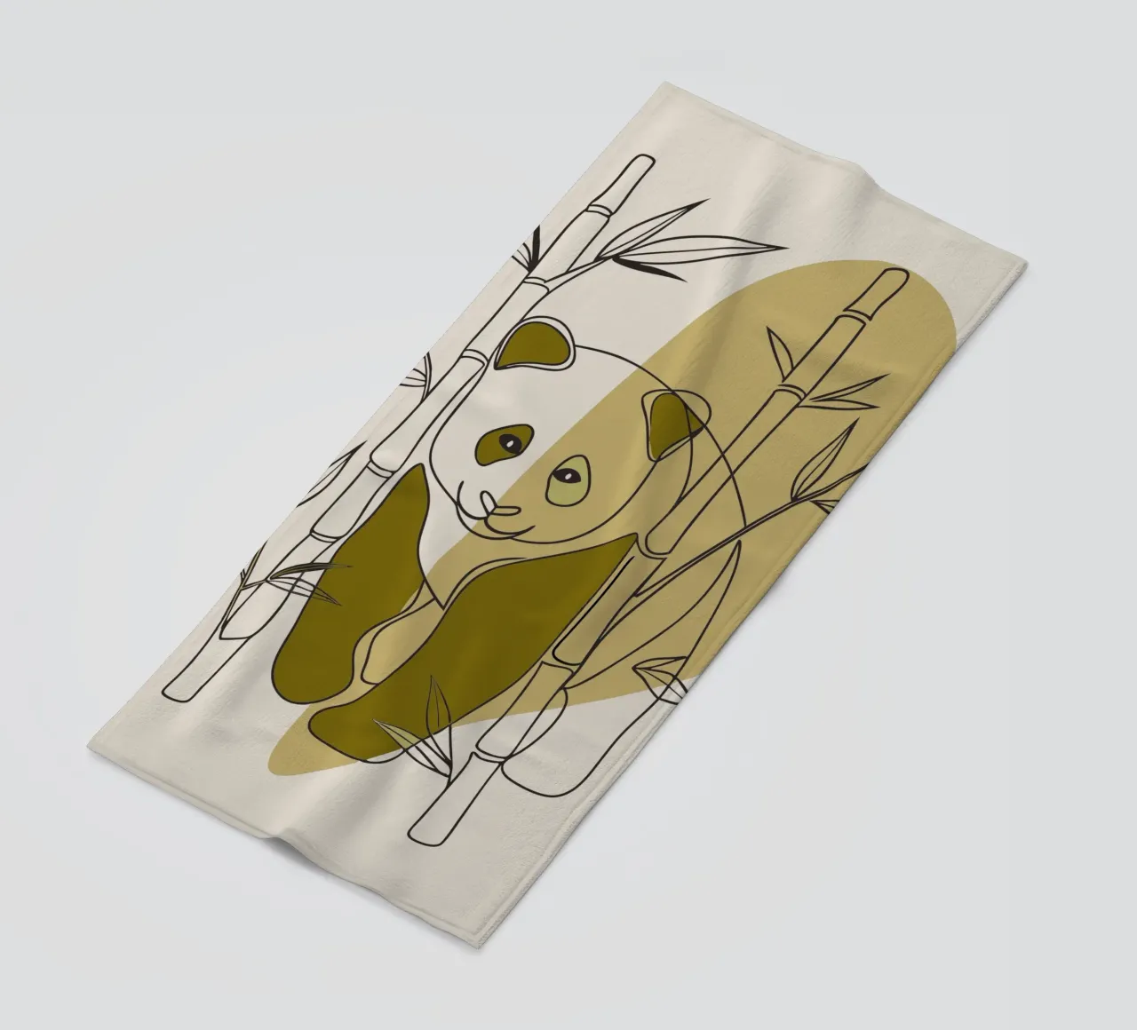 Panda e bambù telo mare da RELAXING TOUCH