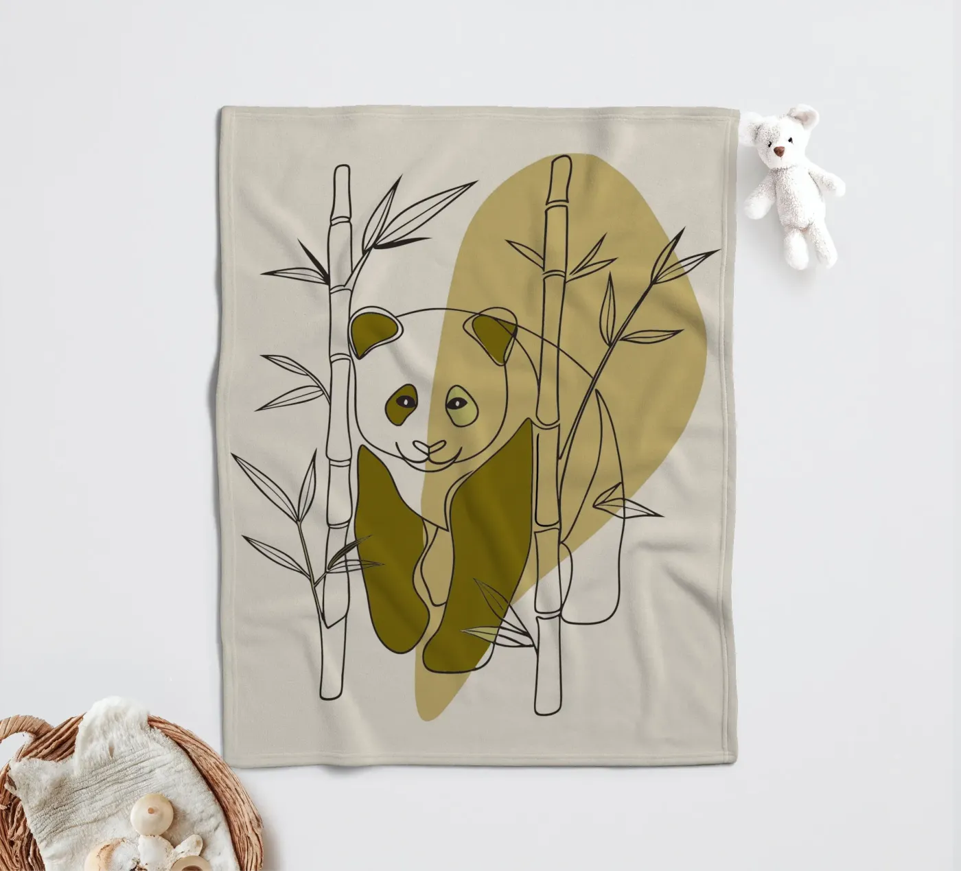 Panda e bambù coperta in pile da RELAXING TOUCH
