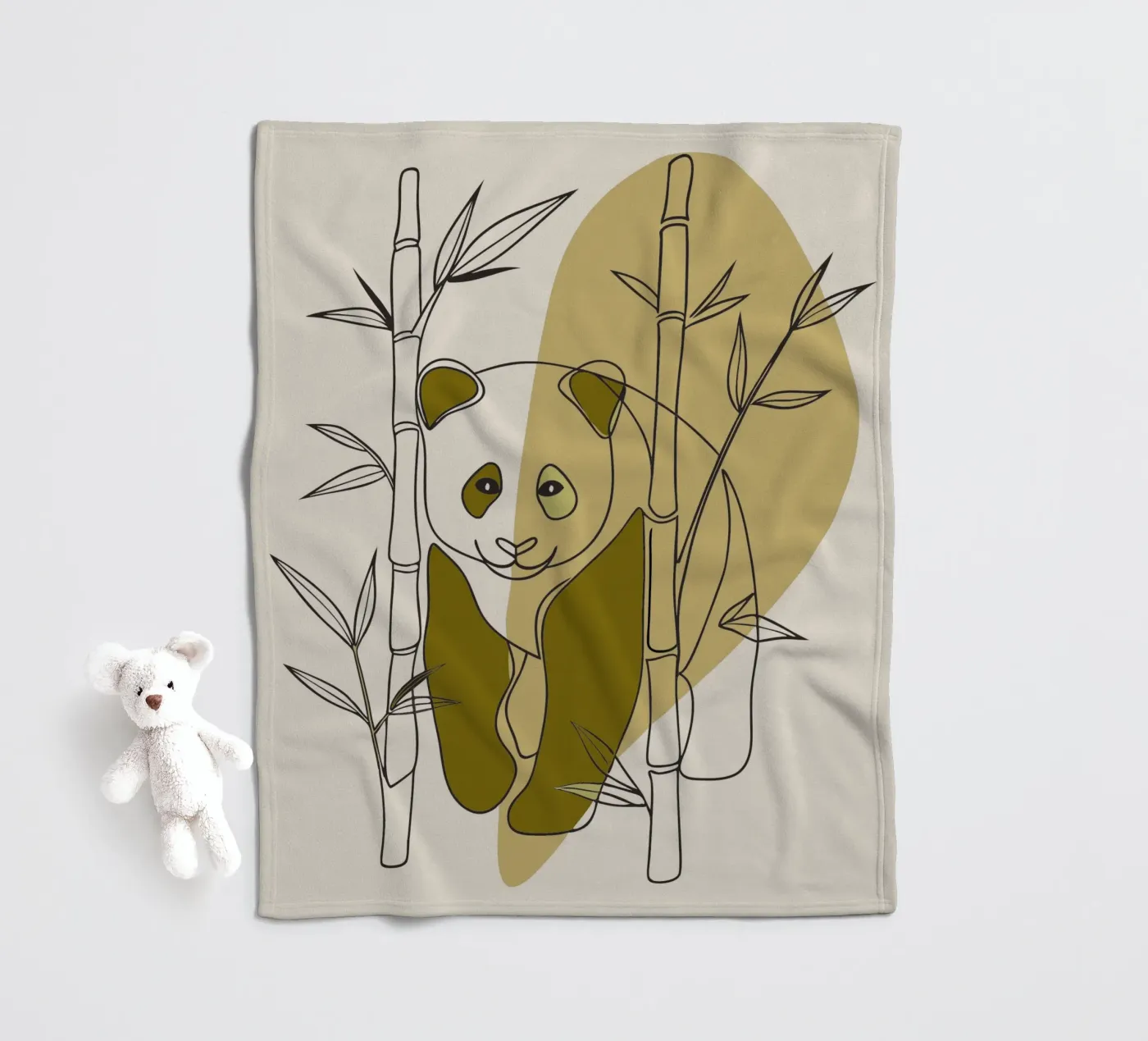 Panda e bambù coperta in pile da RELAXING TOUCH
