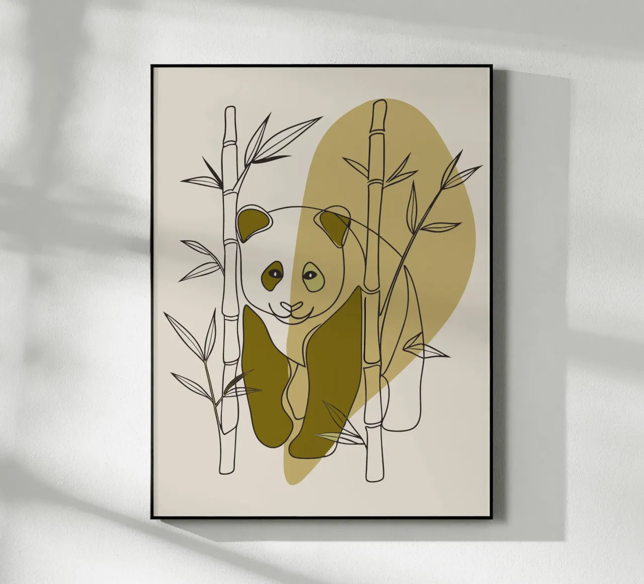 Panda und Bambus Acryl-Glas von RELAXING TOUCH