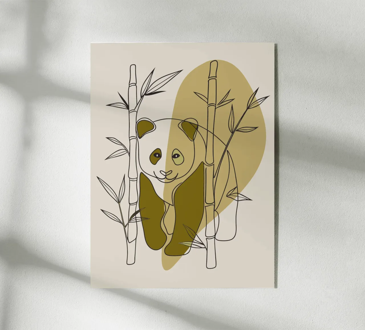 Panda und Bambus Acryl-Glas von RELAXING TOUCH