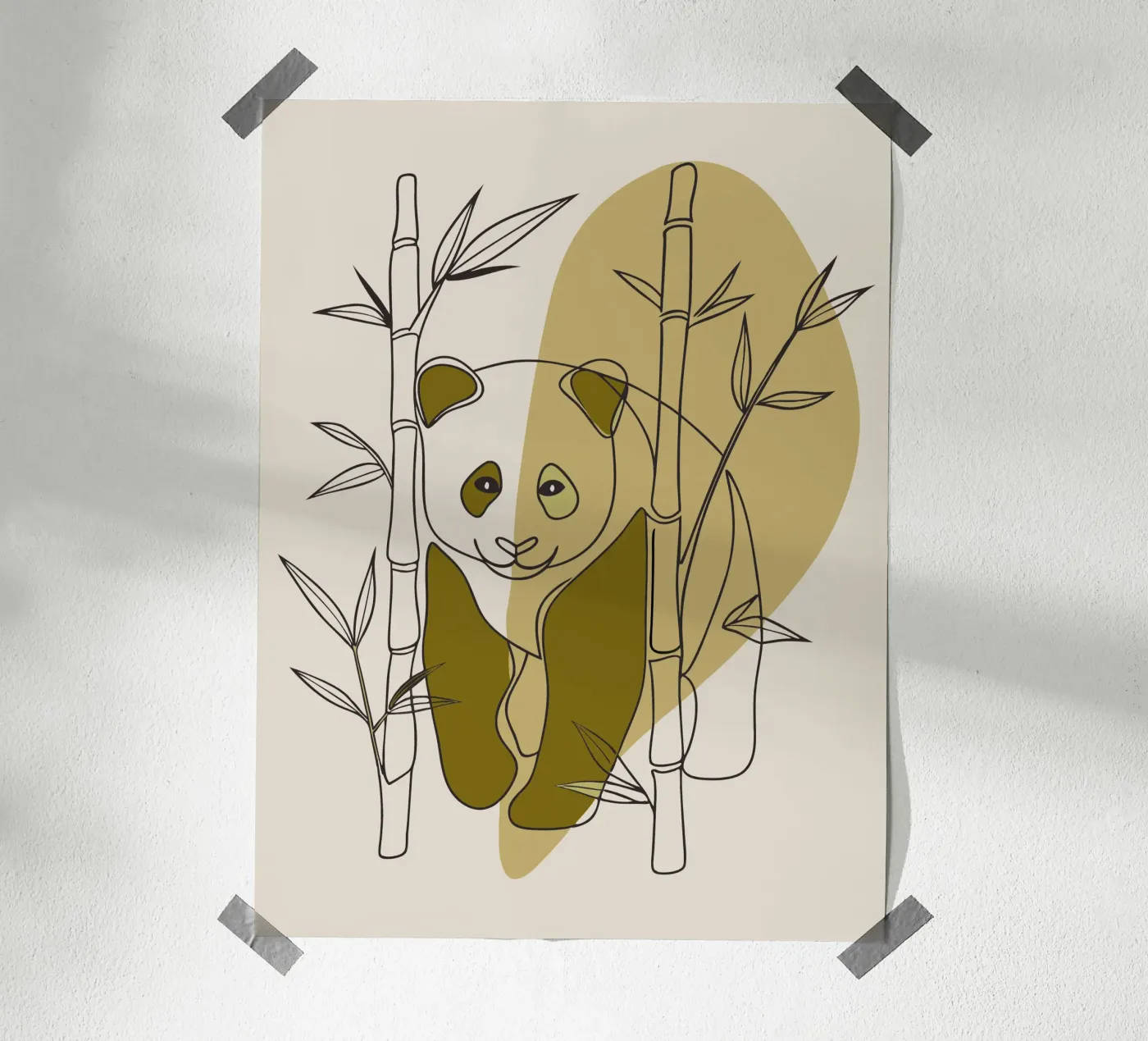 Panda e bambù poster da RELAXING TOUCH