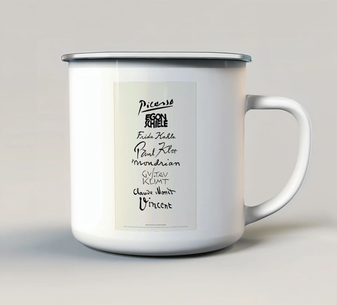 The Signatures tazza in smalto da Vintage by JUNIQE