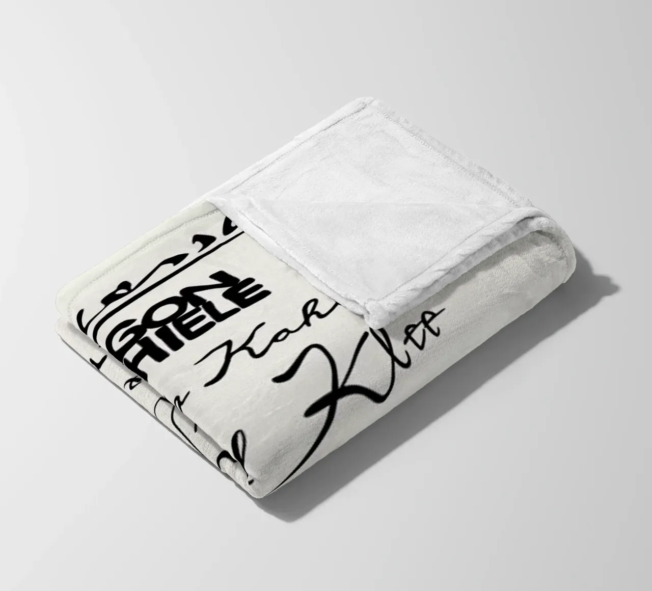 The Signatures coperta in pile da Vintage by JUNIQE