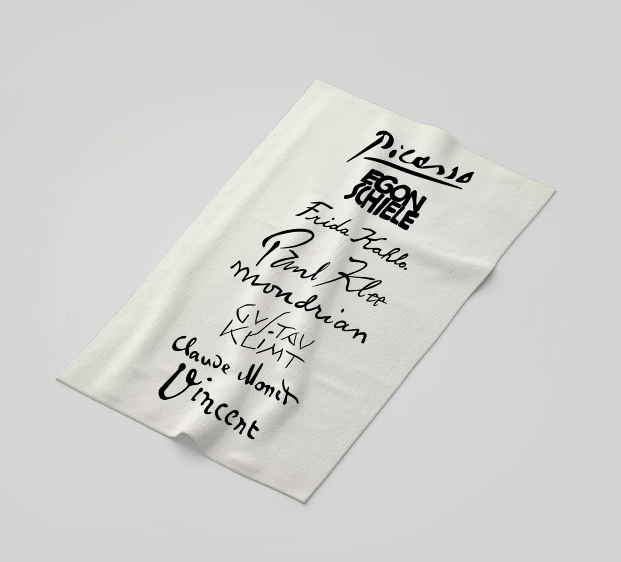 The Signatures toalla de playa de Vintage by JUNIQE