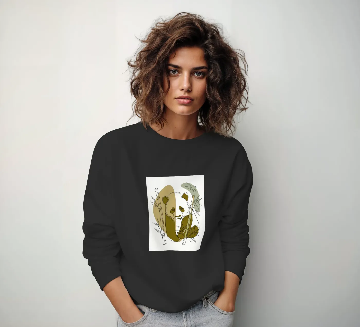 Panda and Bamboo sweatshirt by RELAXING TOUCH