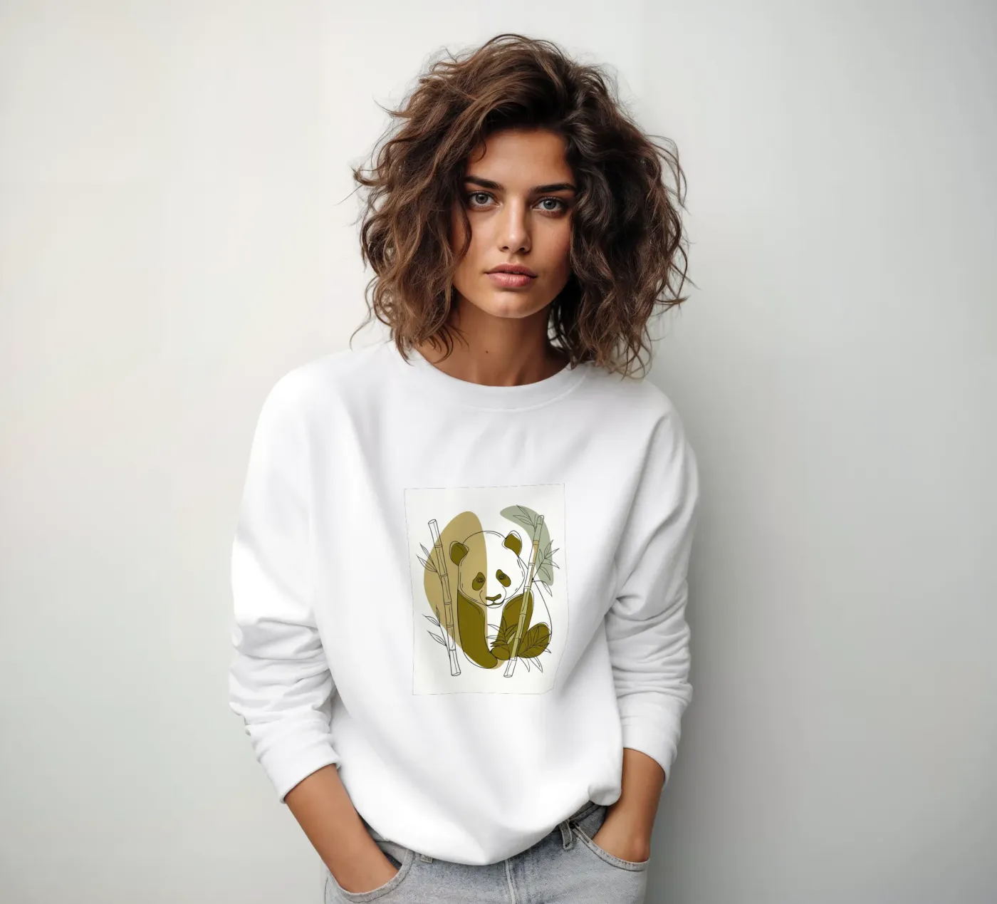 Panda and Bamboo sweatshirt by RELAXING TOUCH