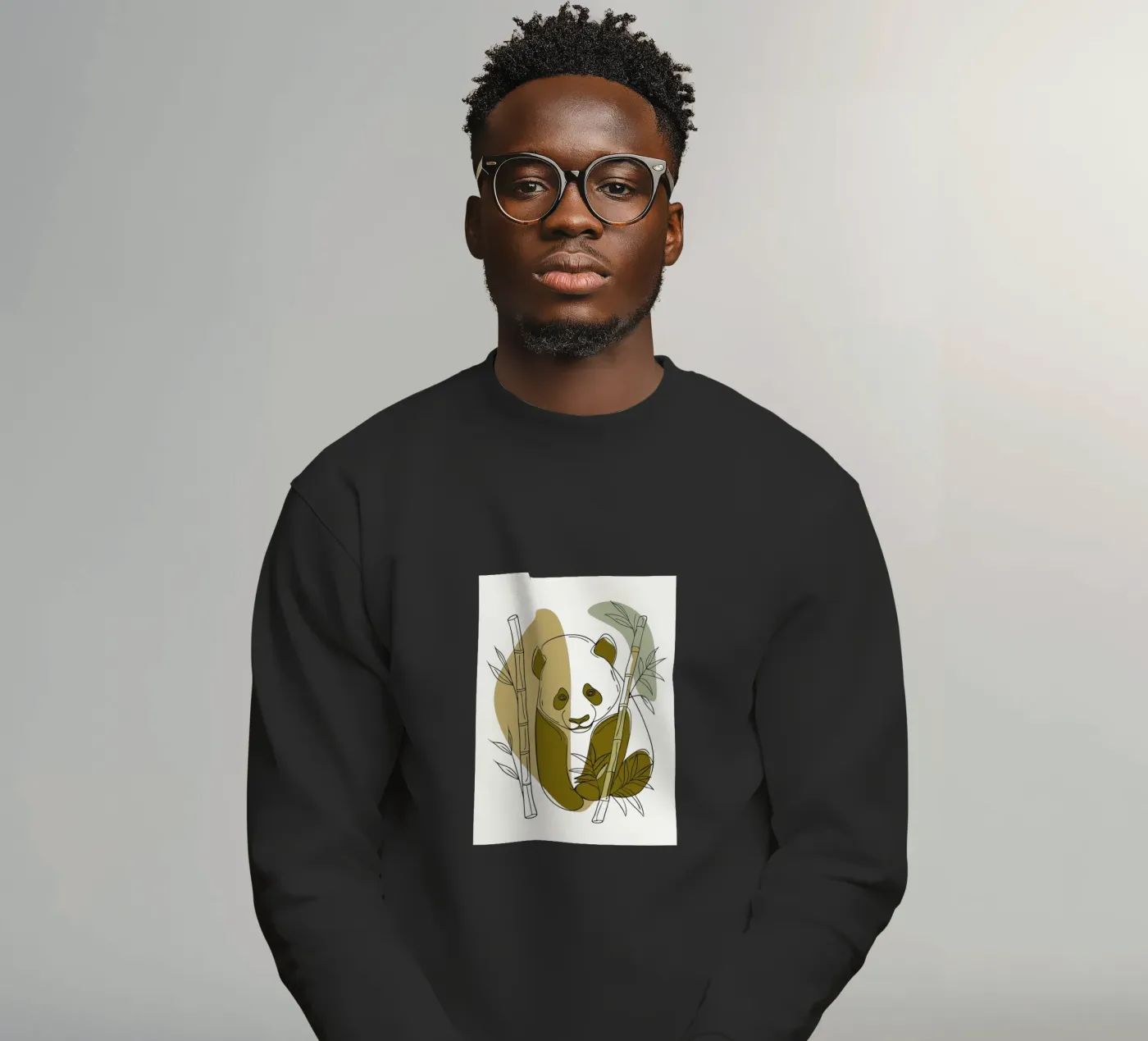 Panda and Bamboo sweatshirt by RELAXING TOUCH
