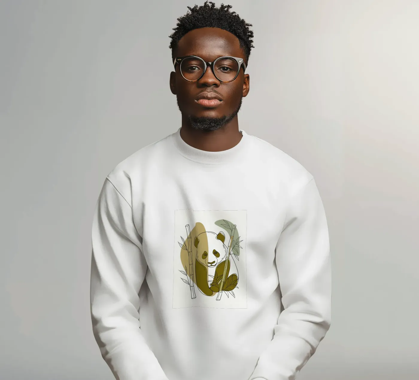 Panda and Bamboo sweatshirt by RELAXING TOUCH