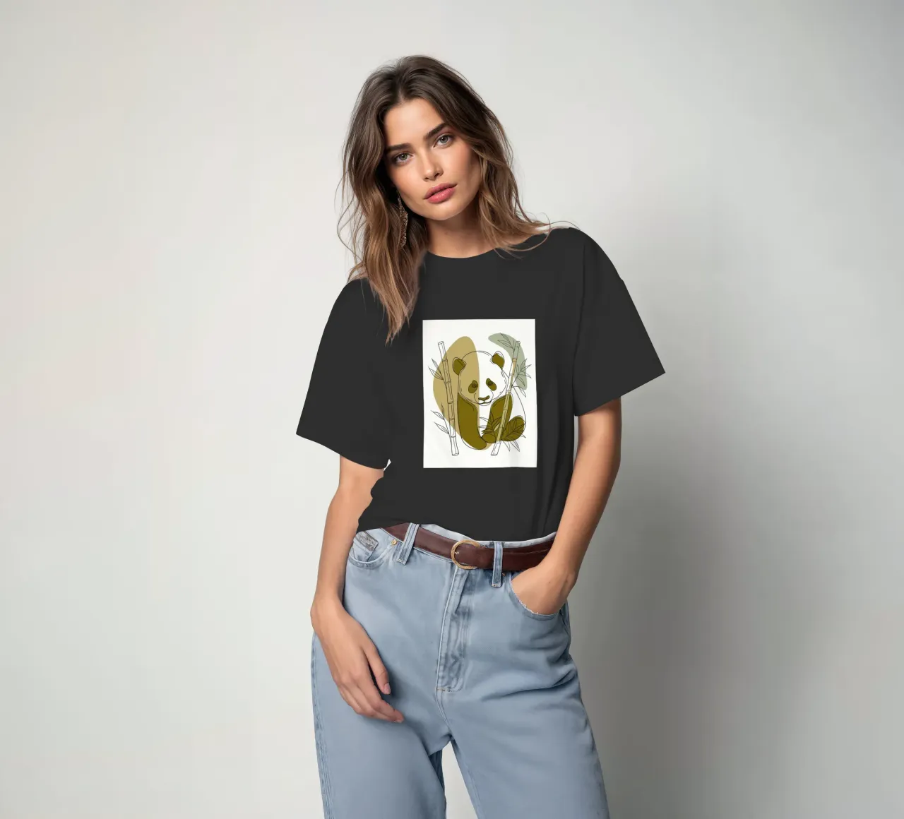 Panda e bambù t-shirt da RELAXING TOUCH