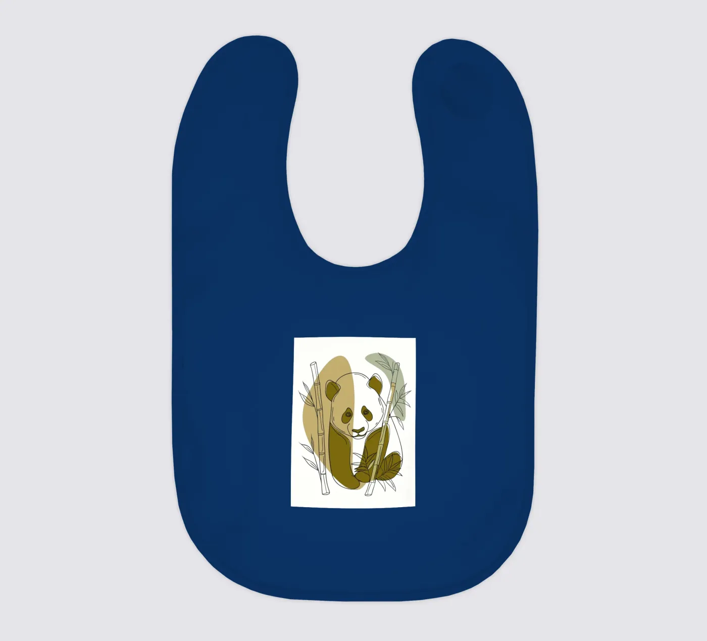 Panda and Bamboo baby bib by RELAXING TOUCH