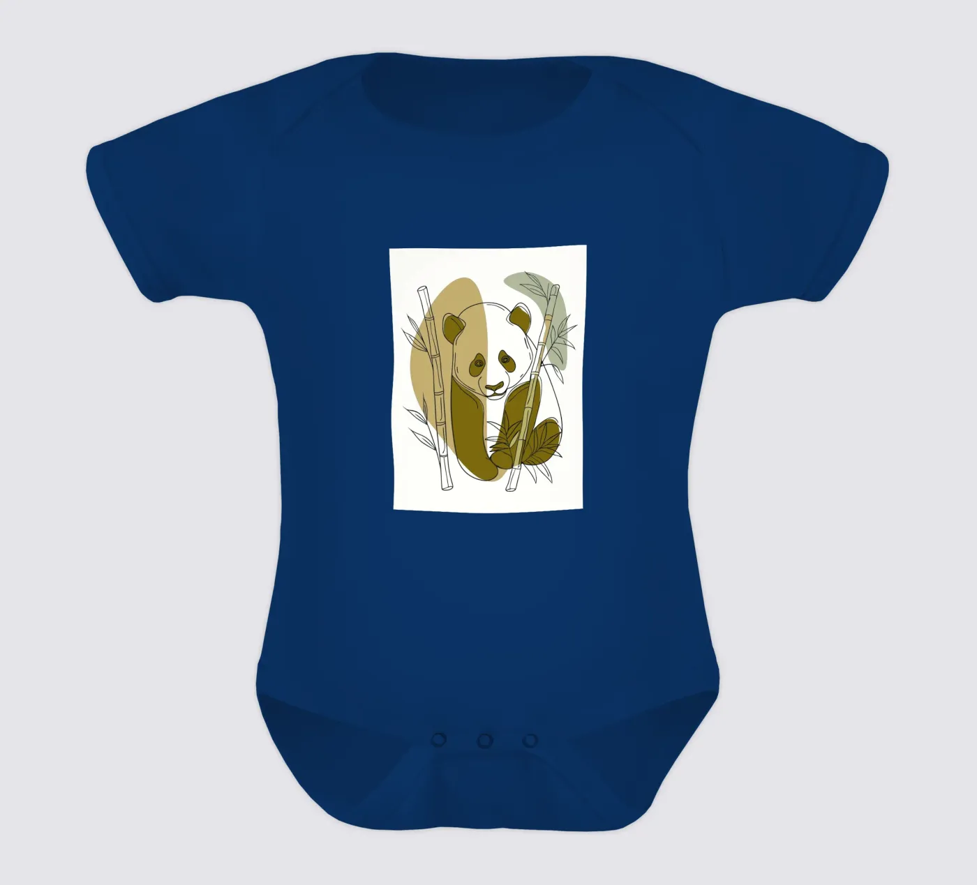 Panda e bambù body neonato maniche corte da RELAXING TOUCH