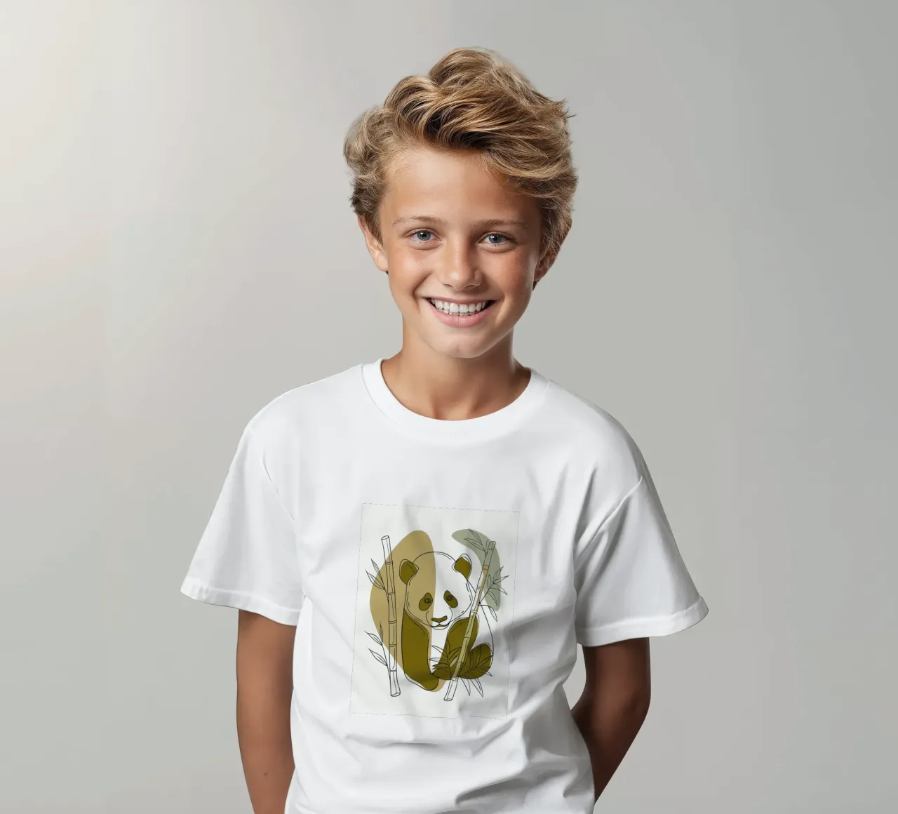 Panda e bambù t-shirt bambini da RELAXING TOUCH