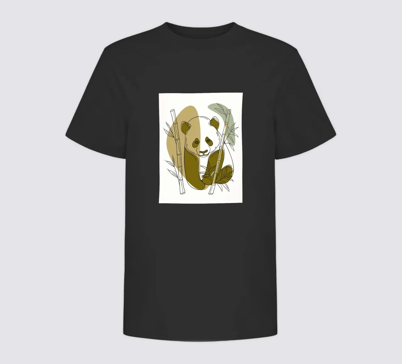 Panda and Bamboo kids t-shirt by RELAXING TOUCH