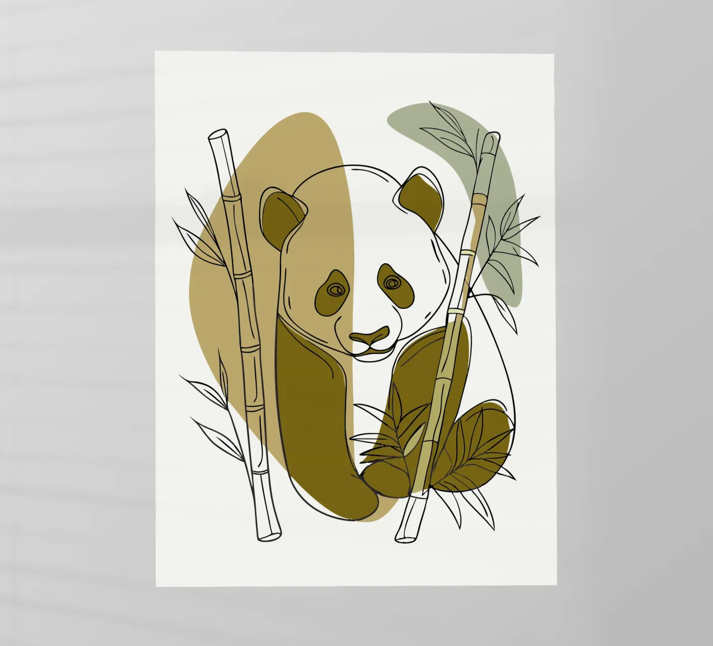 Panda and Bamboo backlit folie van RELAXING TOUCH