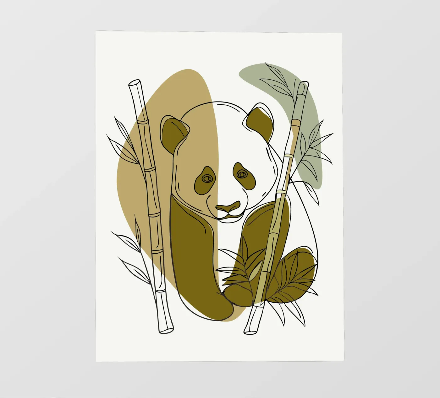 Panda and Bamboo backlit folie van RELAXING TOUCH