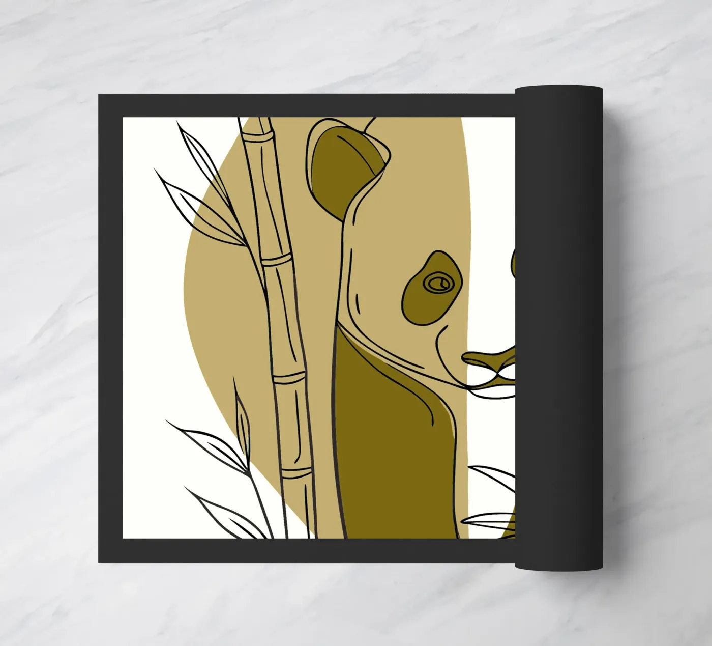 Panda en Bamboe deurmat van RELAXING TOUCH