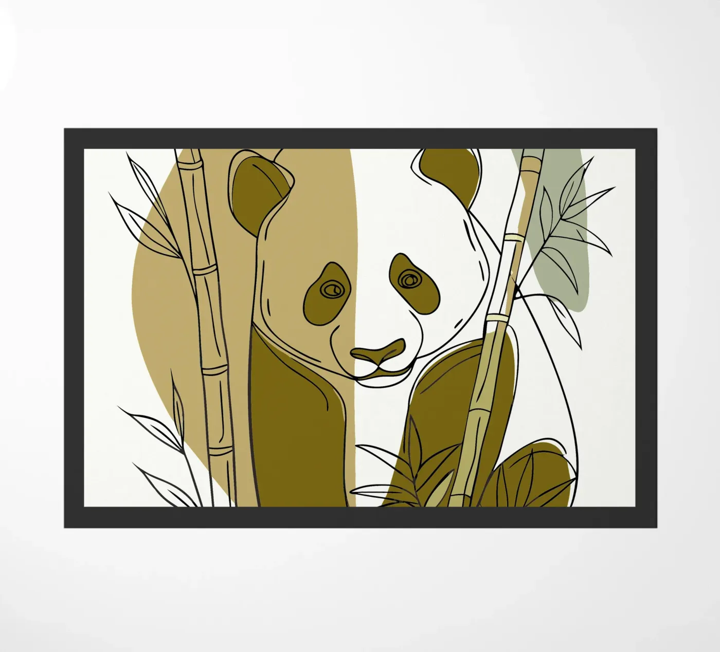 Panda en Bamboe deurmat van RELAXING TOUCH