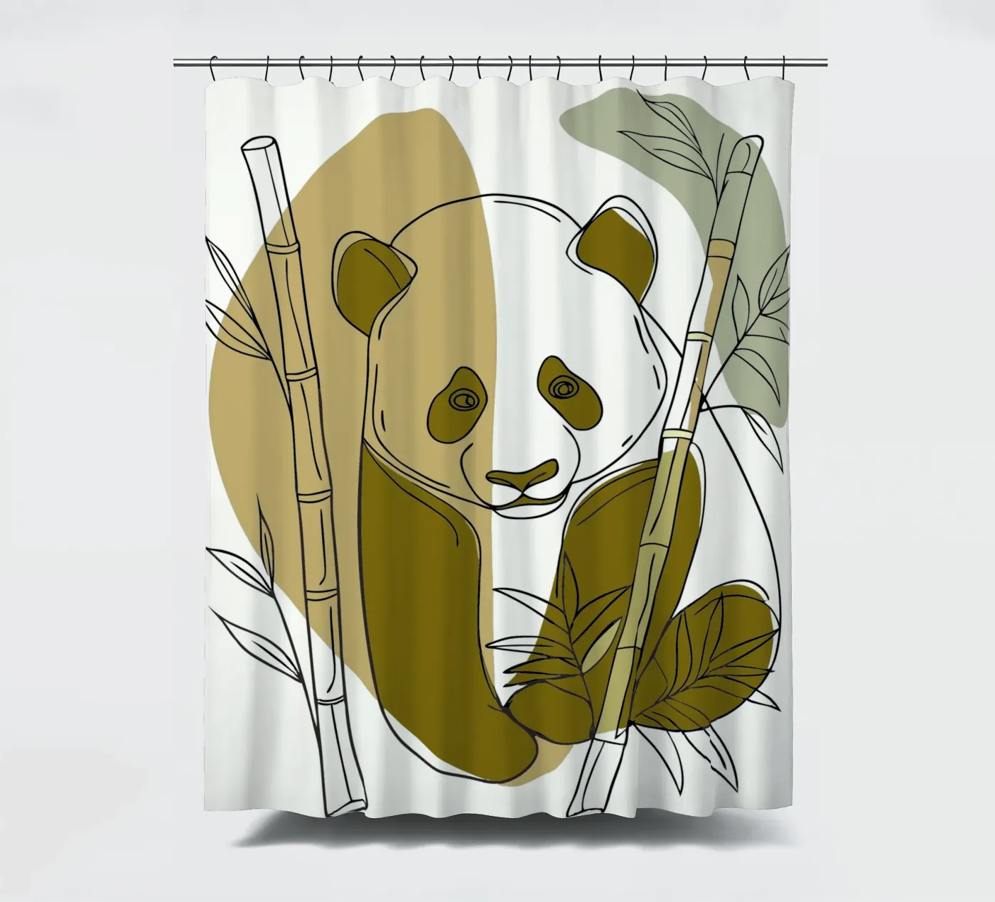 Panda and Bamboo tenda da doccia da RELAXING TOUCH