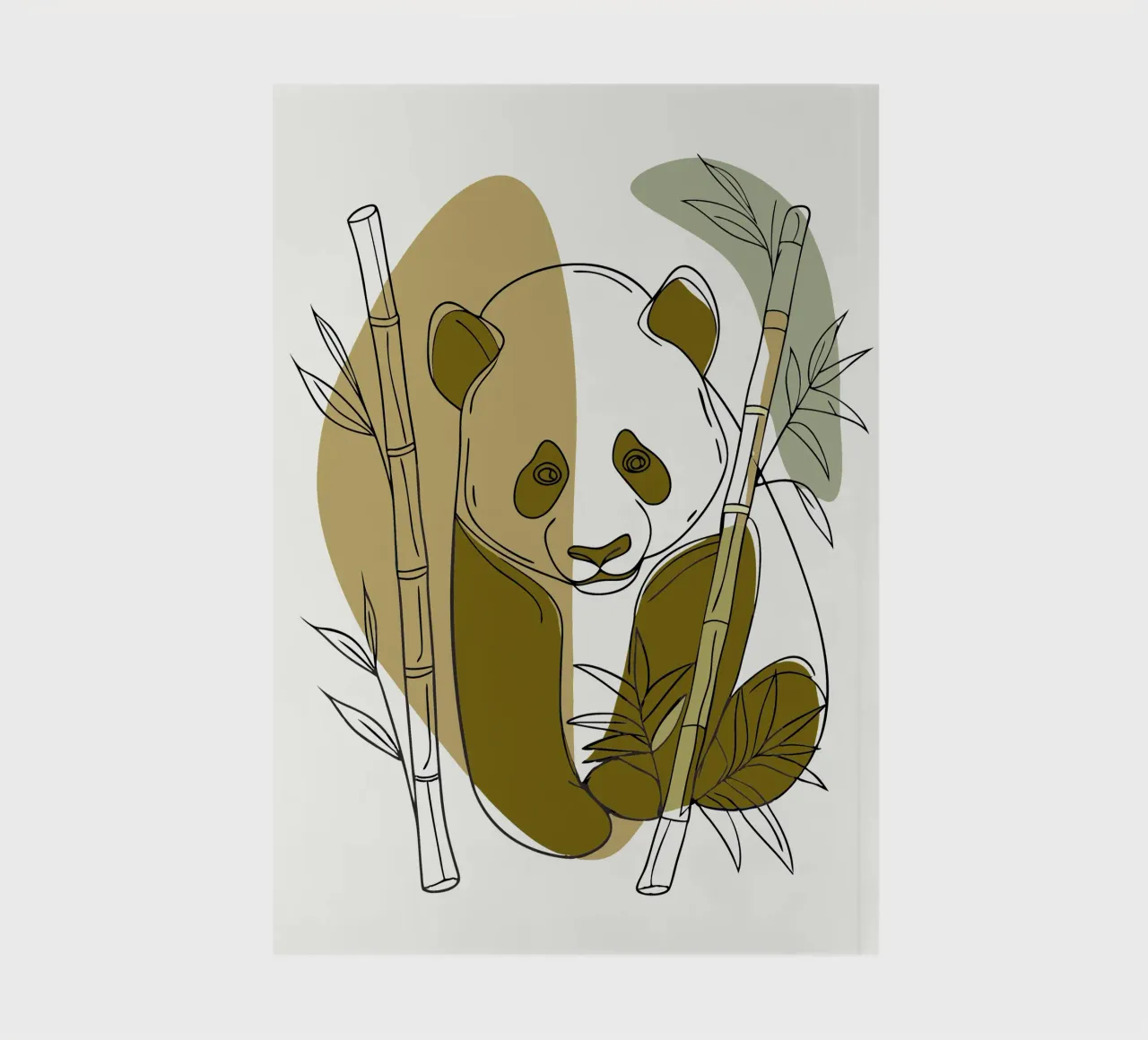 Panda and Bamboo notebook by RELAXING TOUCH