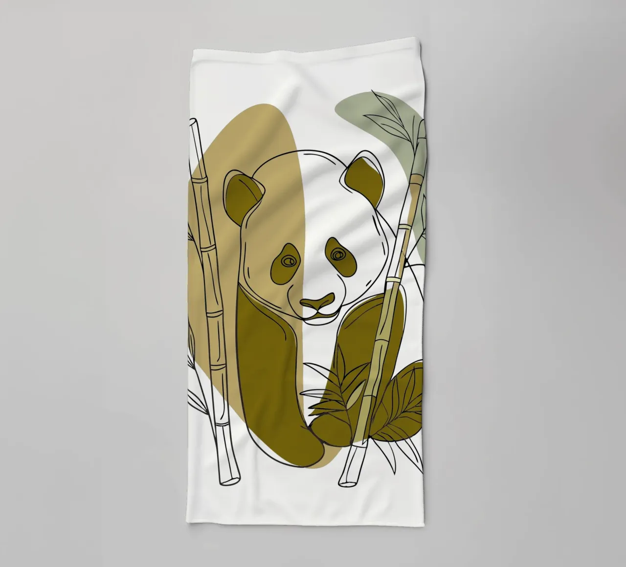 Panda e bambù asciugamano da bagno da RELAXING TOUCH