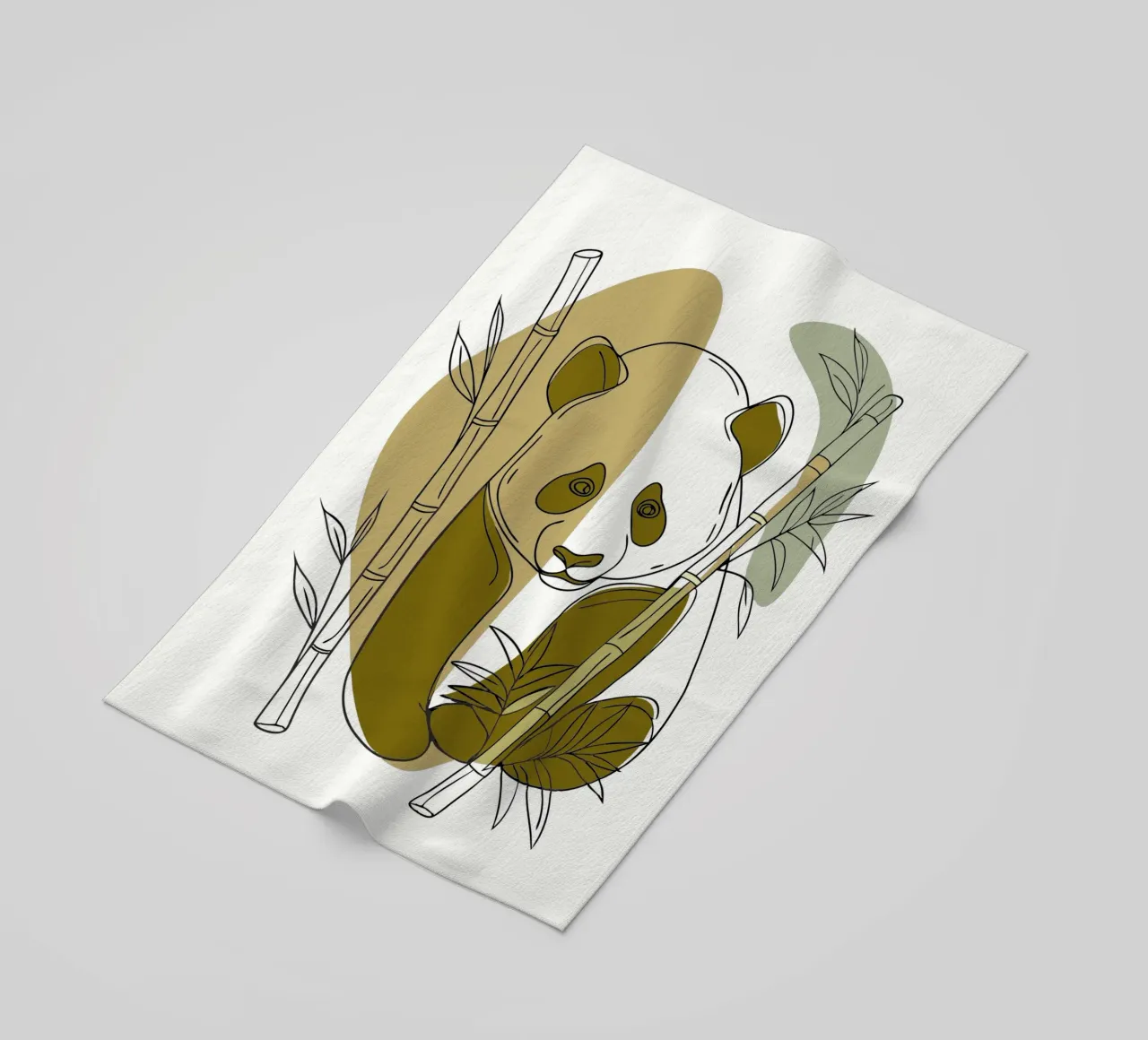 Panda e bambù telo mare da RELAXING TOUCH