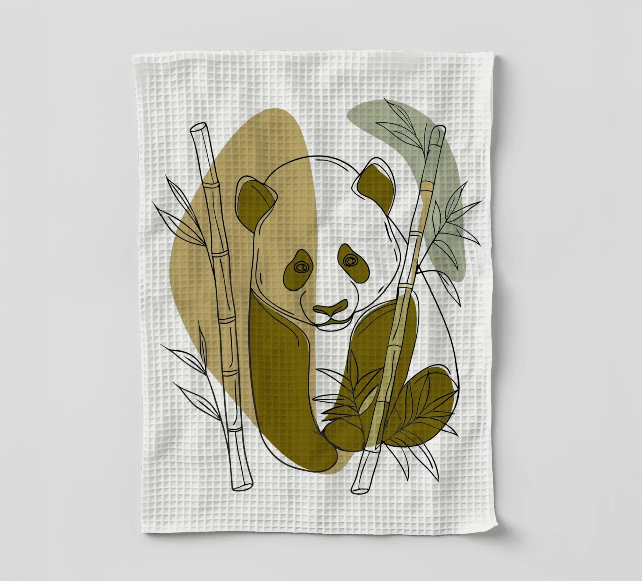 Panda e bambù canovaccio da cucina da RELAXING TOUCH