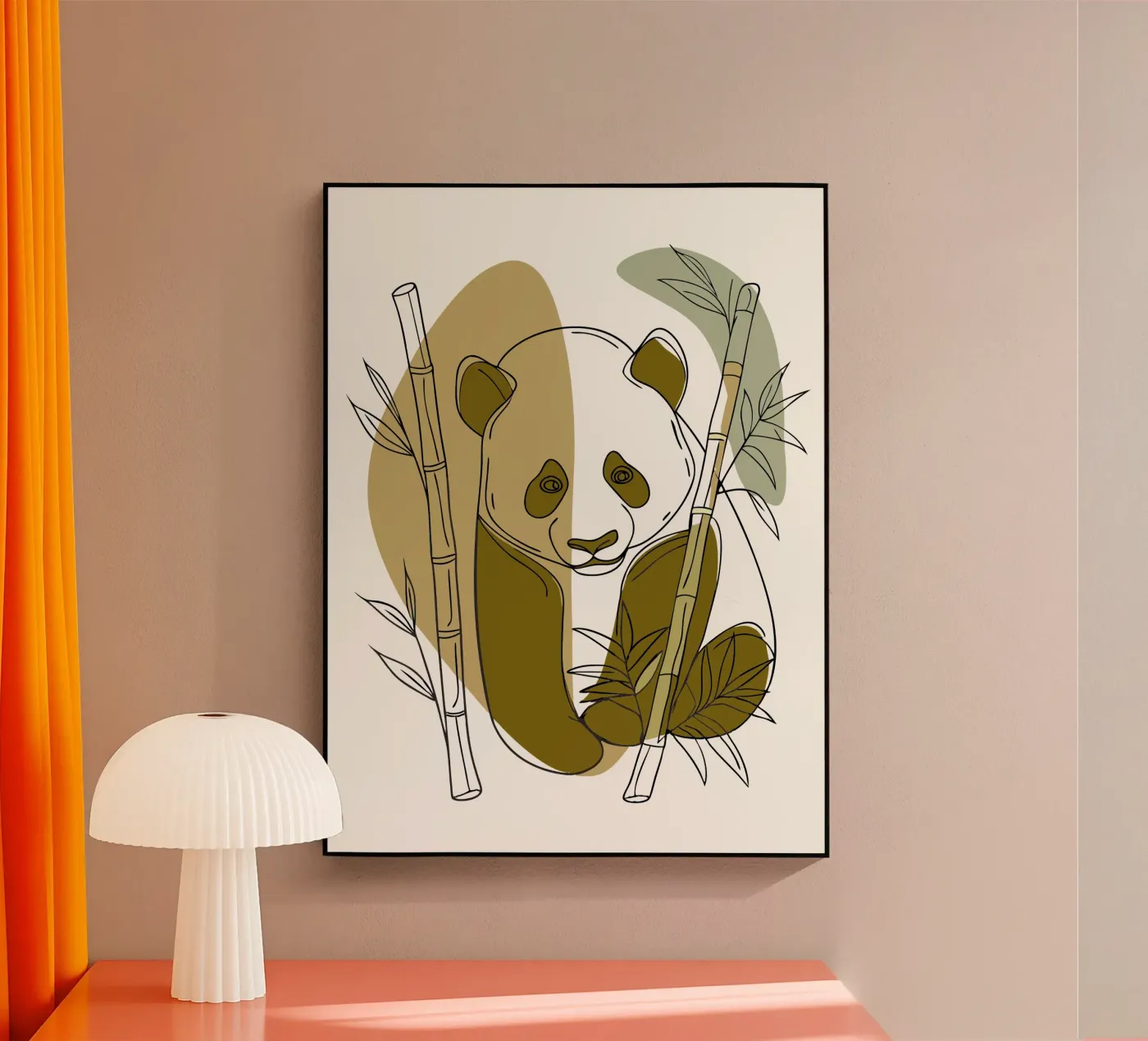 Panda and Bamboo acrylic glass by RELAXING TOUCH