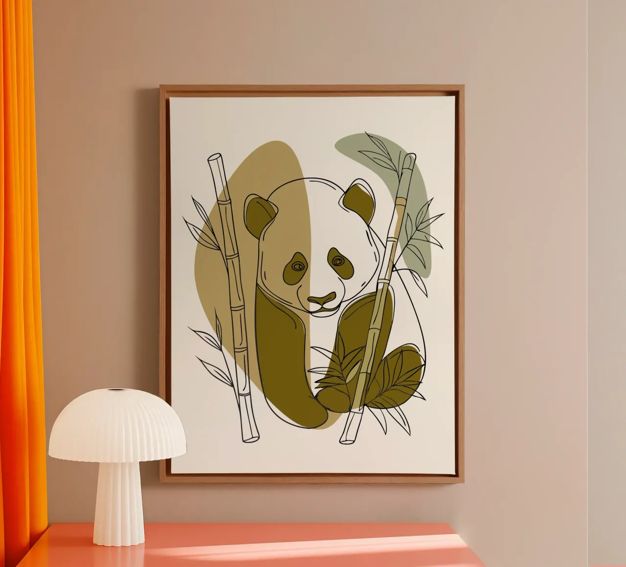 Panda e bambù tela da RELAXING TOUCH