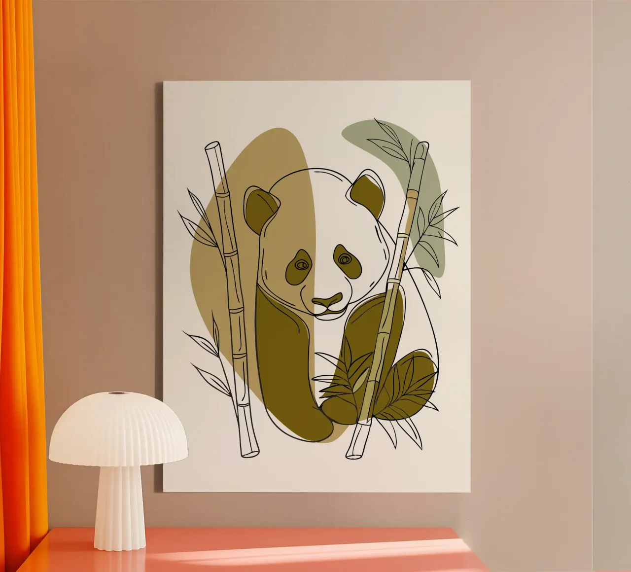 Panda e bambù tela da RELAXING TOUCH