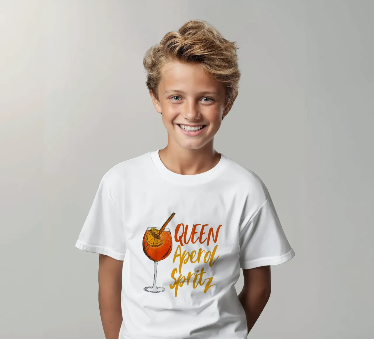 Queen Aperol Spritz Poster kids t-shirt by Neeraprint