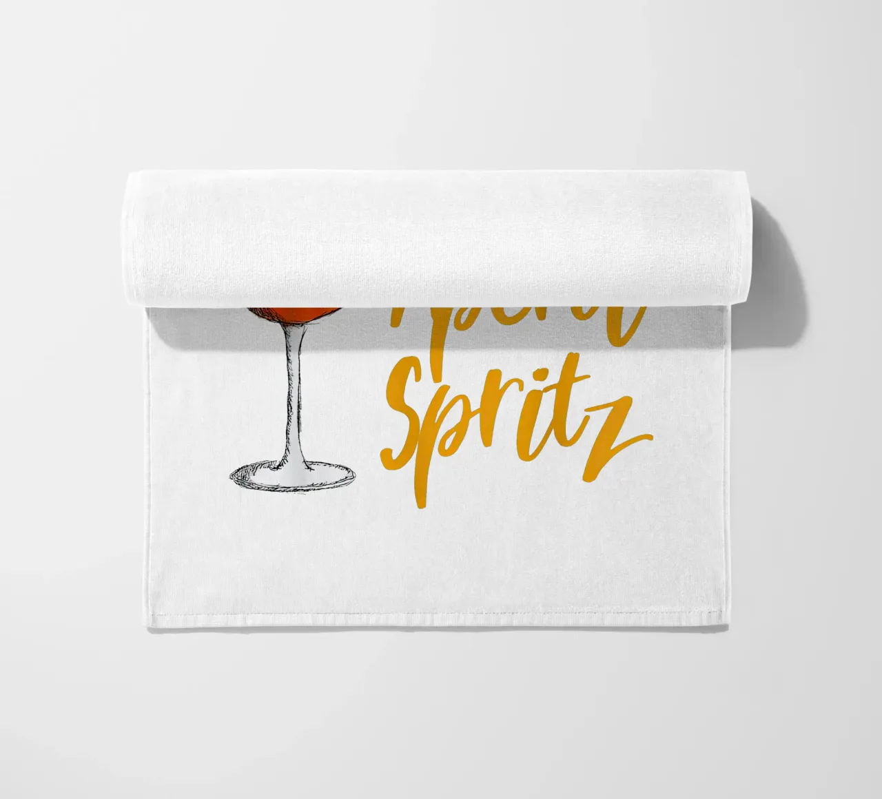 Queen Aperol Spritz Poster beach towel by Neeraprint