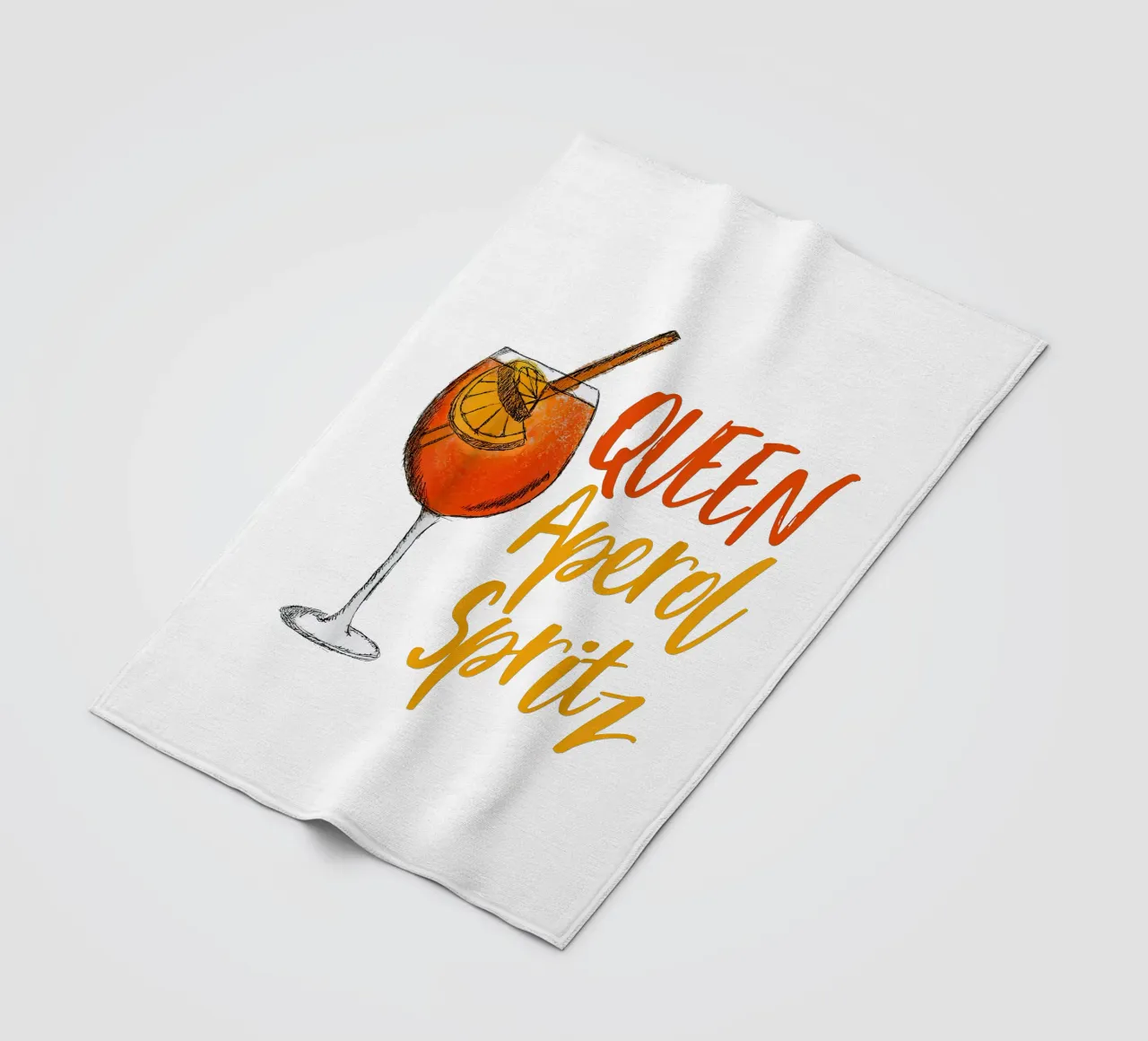 Queen Aperol Spritz Poster fleecedeken van Neeraprint