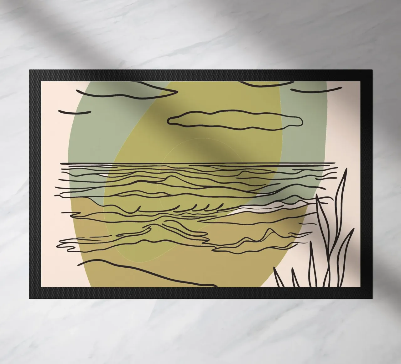 Ocean View doormat by RELAXING TOUCH